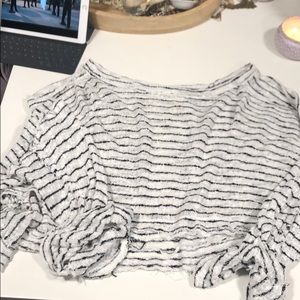 Free people cropped knit pullover